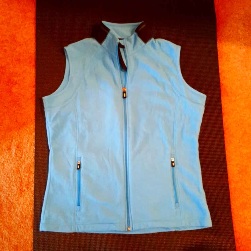 Lands End Fleece Full Zip Vest